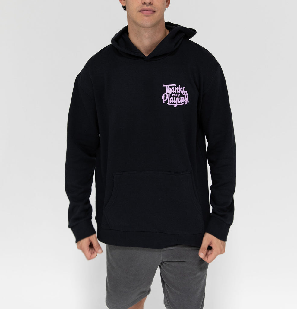 The front side of the Levels Upon levels Fight hoodie.