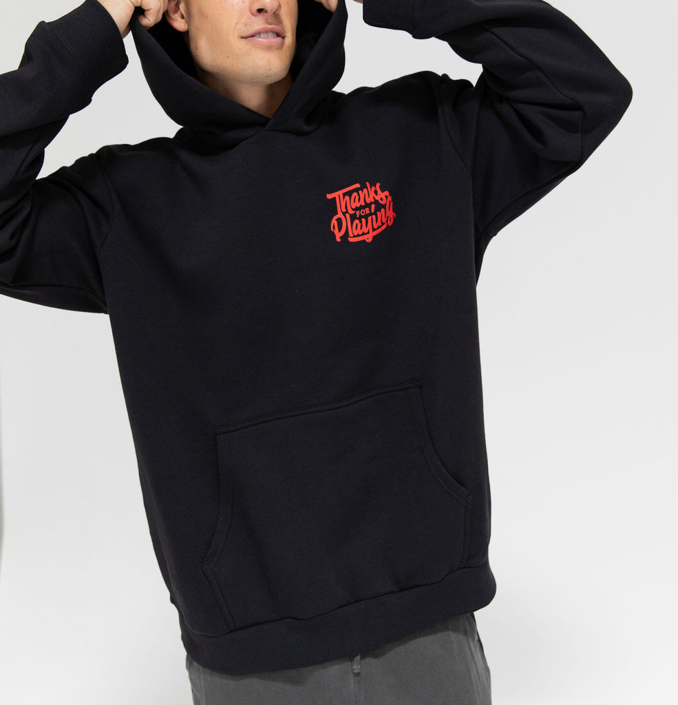 The front side of the Sleeping with Monsters Fight hoodie.